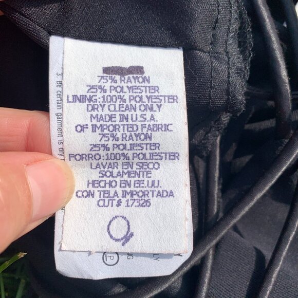 Vintage 90s Venessa Stevens Black Maxi Slip Dress Formal Evening Gown - Picture 12 of 16